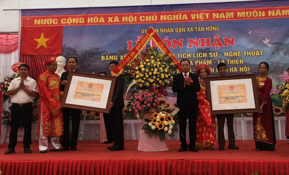 TP Hà Nội: Huyện Ba Vì tổ chức Lễ đón nhận Bằng xếp hạng di tích Lịch sử nghệ thuật cấp Thành phố  