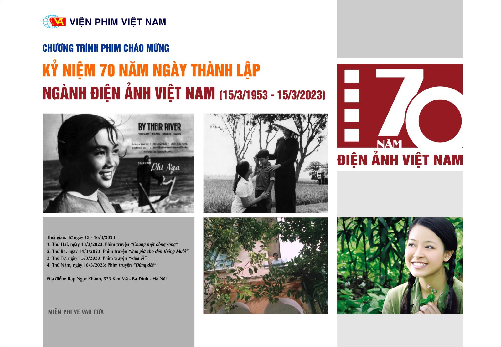 Viện Phim Việt Nam tổ chức các hoạt động kỷ niệm ngày thành lập ngành điện ảnh