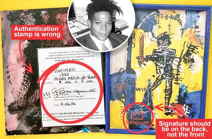 Những vụ án tranh Basquiat giả đã bị phát hiện như thế nào?