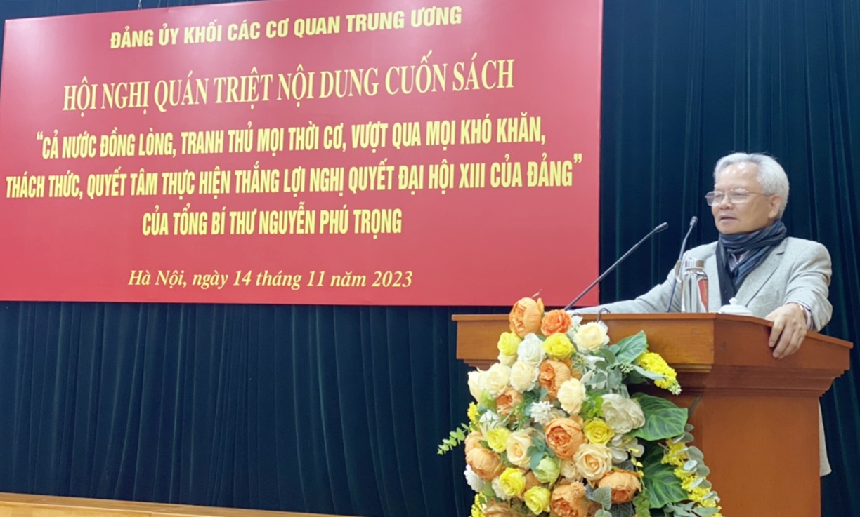 Hội nghị quán triệt nội dung cuốn sách của Tổng Bí thư Nguyễn Phú Trọng