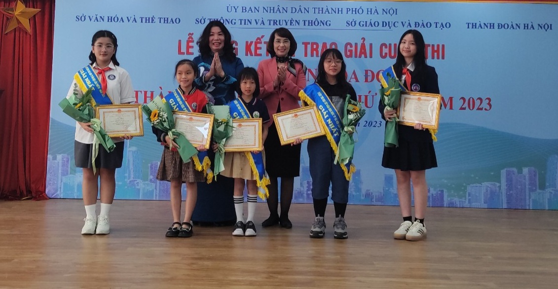 Hà Nội: Trao giải cuộc thi đại sứ văn hóa đọc năm 2023
