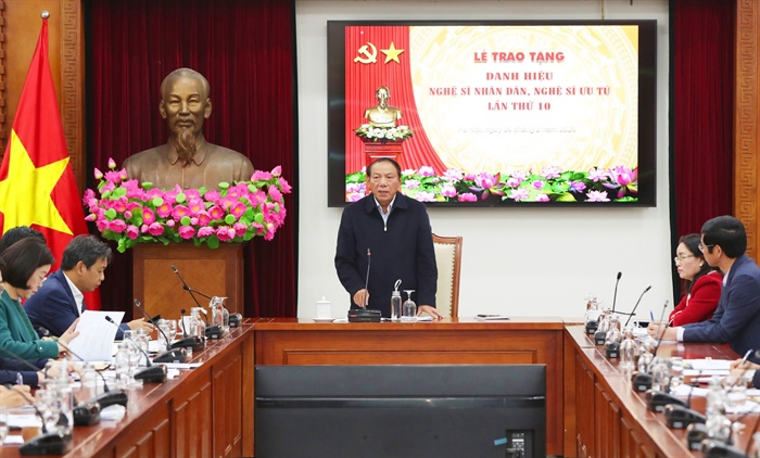 Bộ trưởng Nguyễn Văn Hùng: Tôn vinh và thúc đẩy khát vọng cống hiến của các văn nghệ sĩ cho đất nước