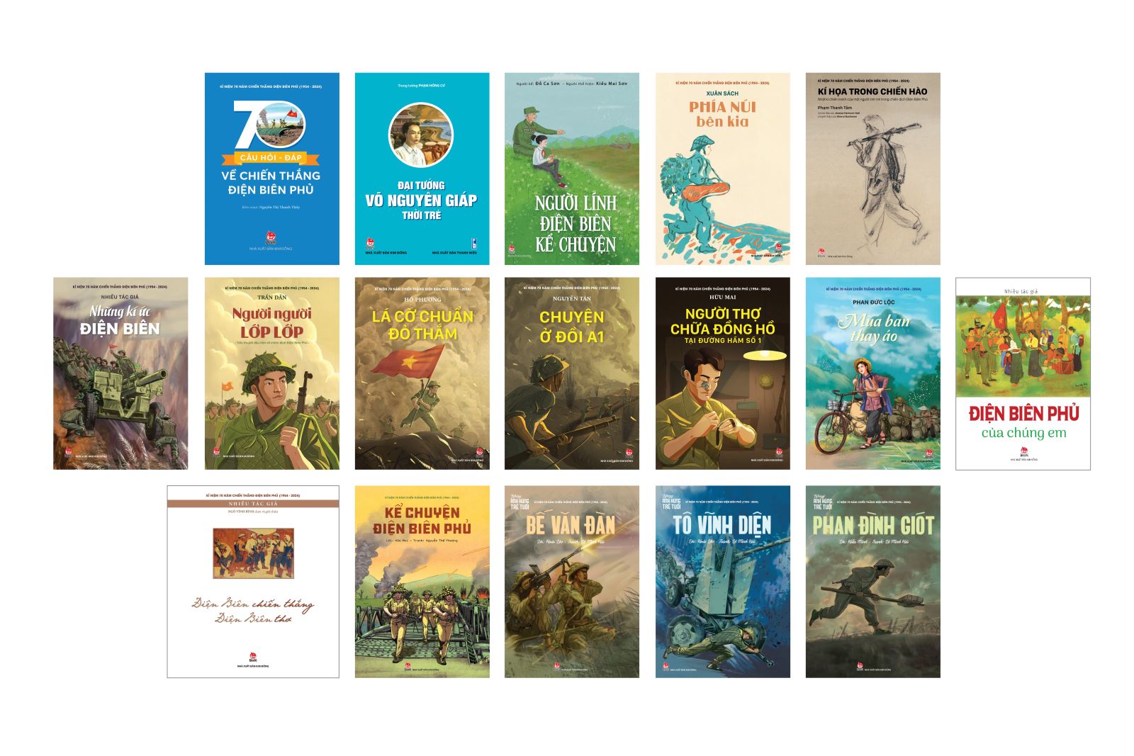 17 ấn phẩm kỷ niệm 70 năm chiến thắng Điện Biên Phủ của Nxb Kim Đồng