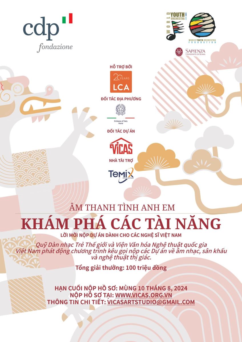 “Âm thanh tình anh em: khám phá tài năng” - Dự án về âm nhạc, sân khấu và nghệ thuật thị giác dành cho nghệ sĩ Việt Nam
