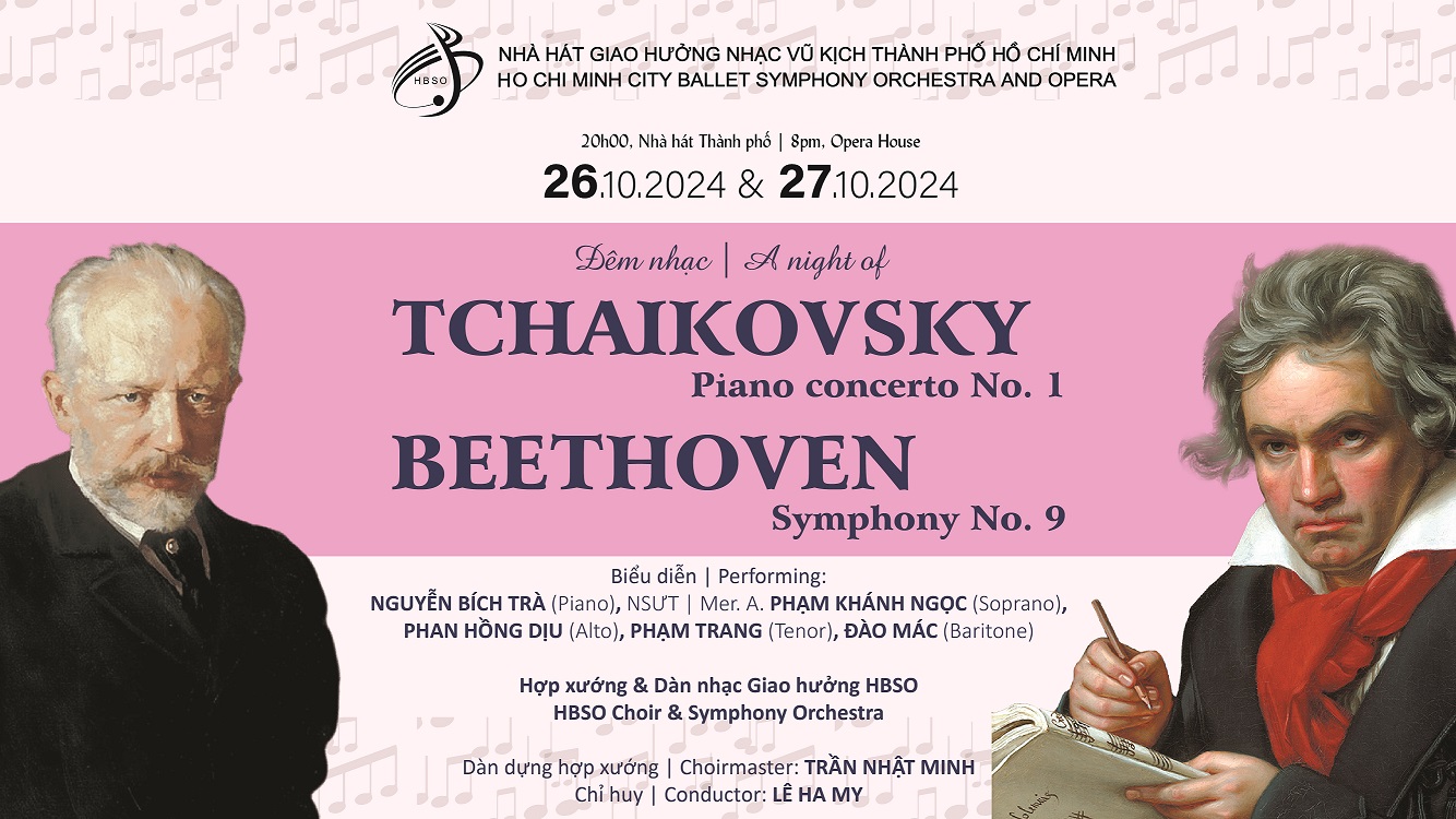 Từ 26-27/10: Đêm nhạc Tchaikovsky và Beethoven