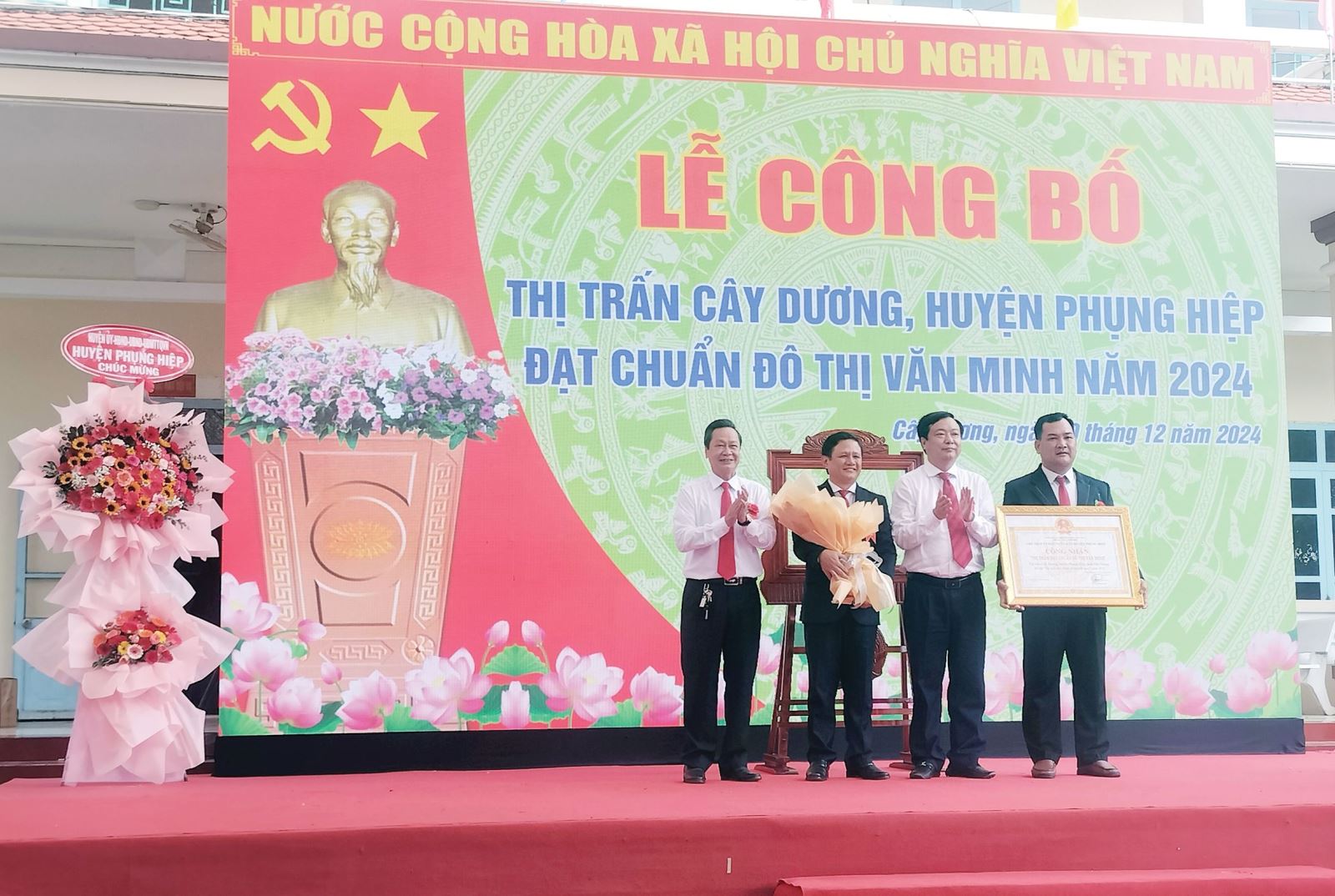 HẬU GIANG: 6 phường, thị trấn đạt chuẩn Đô thị văn minh năm 2024
