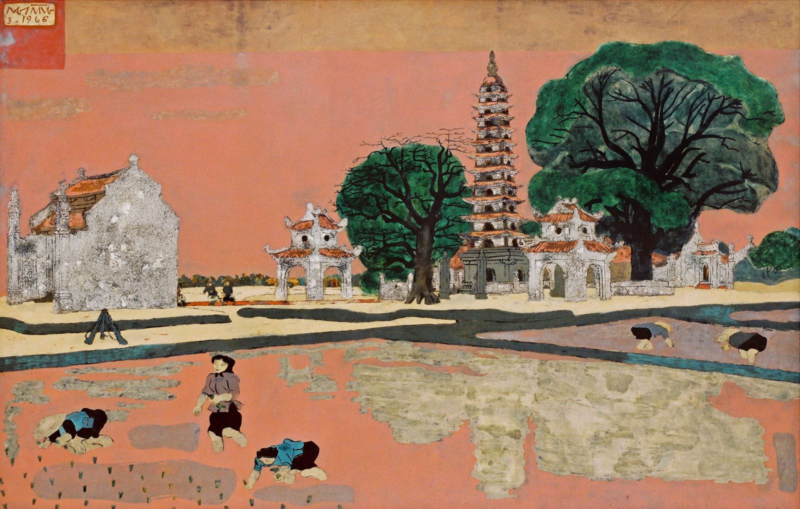 Phát huy giá trị văn hóa truyền thống qua tranh sơn mài Việt Nam
