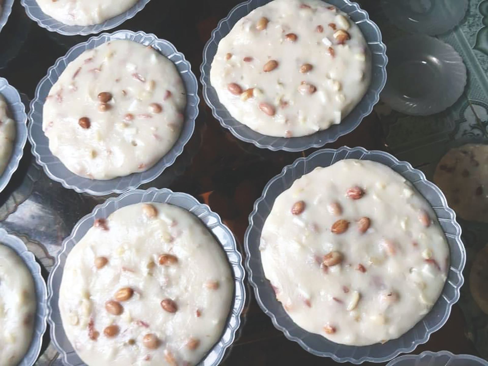 Món bánh đúc nhân lạc thôn quê